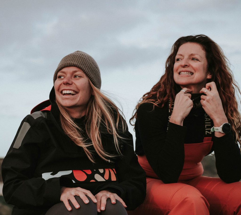 veste et salopette de voile femme